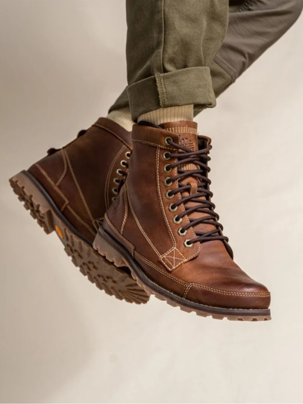 TIMBERLAND Earthkeepers Original 6” Leather Boots Men’s 11 Medium Brown